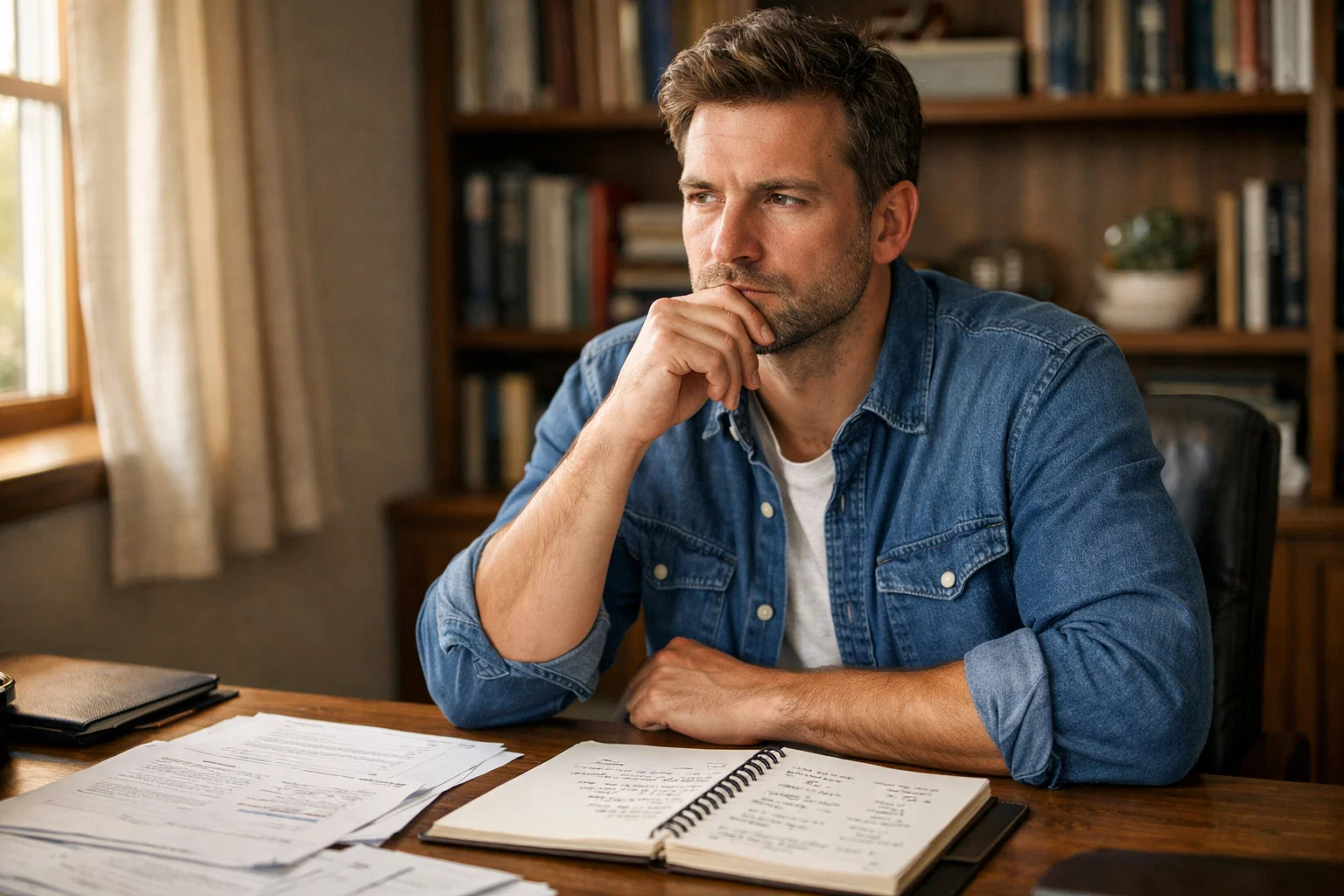 Scommettitore frustrato davanti a documenti con segnali di errori da evitare